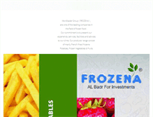 Tablet Screenshot of frozenafoods.com